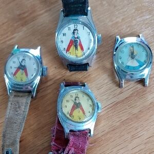 Vintage 1950's Disney Character Watches Set